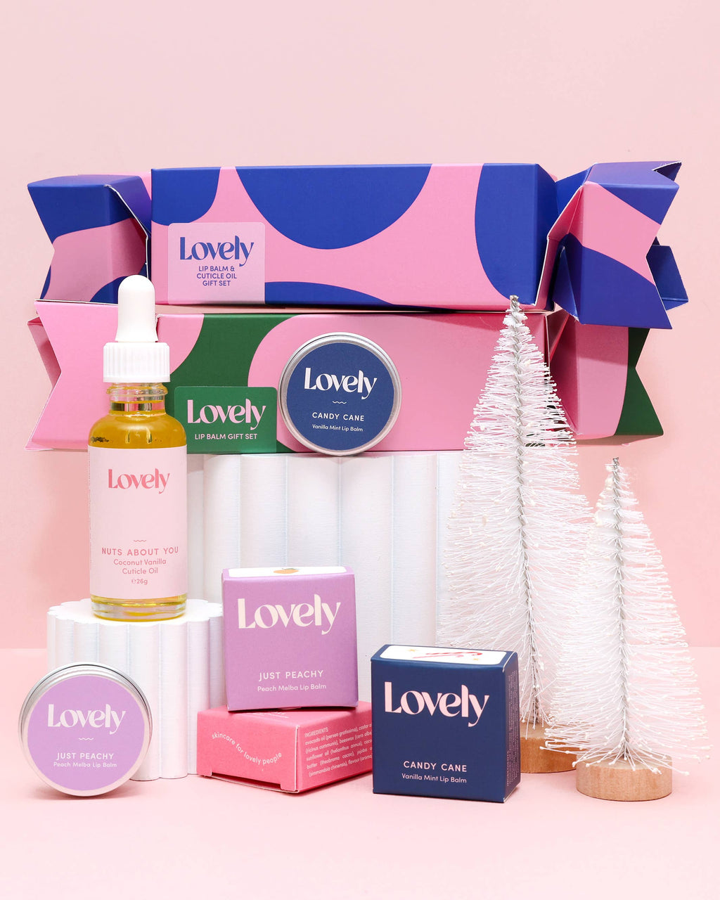 Christmas Cracker Lip Balm & Cuticle Oil Gift Set