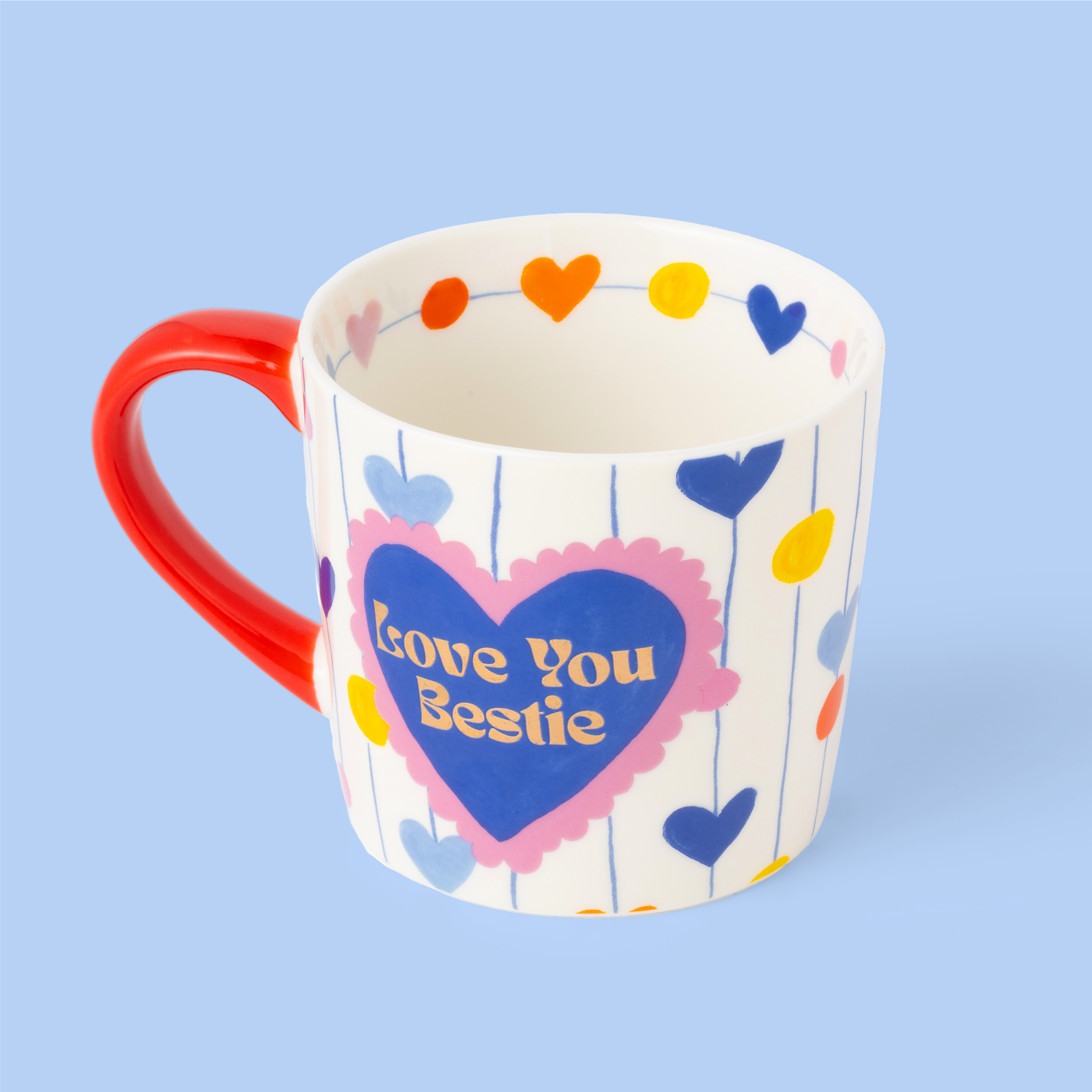 Heart Strings Love You Bestie Mug