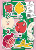 A5 sticker sheet - THE GROCERY STORE