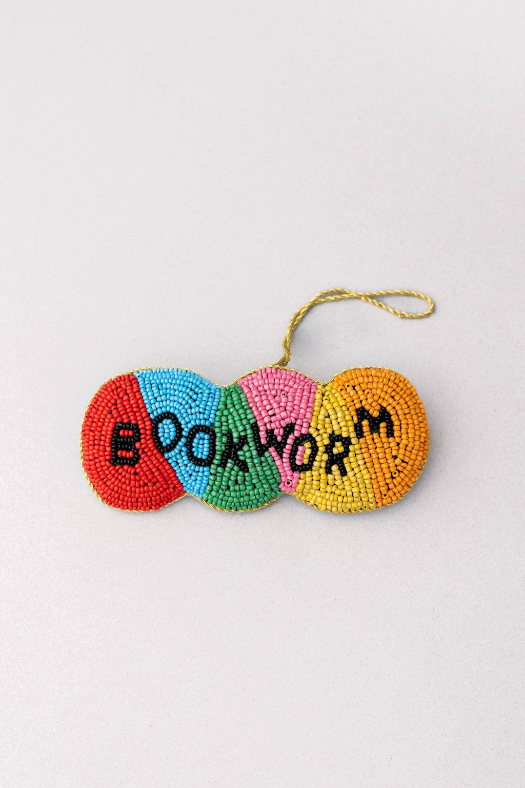 Beaded Ornament, Bookworm