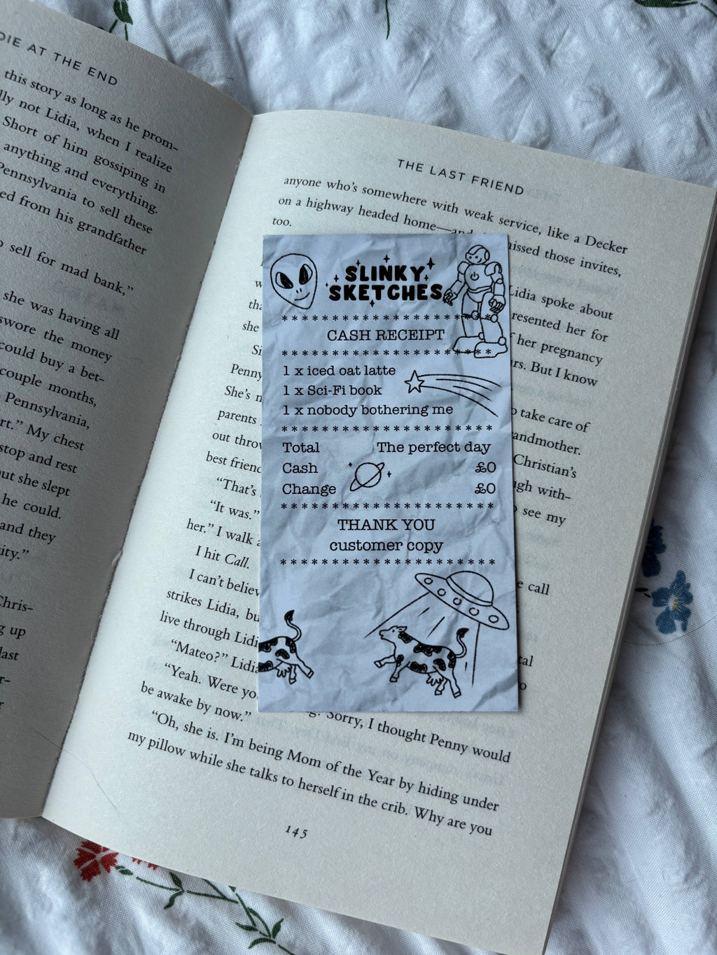 Receipt Genre Bookmark / Junk Bookmark