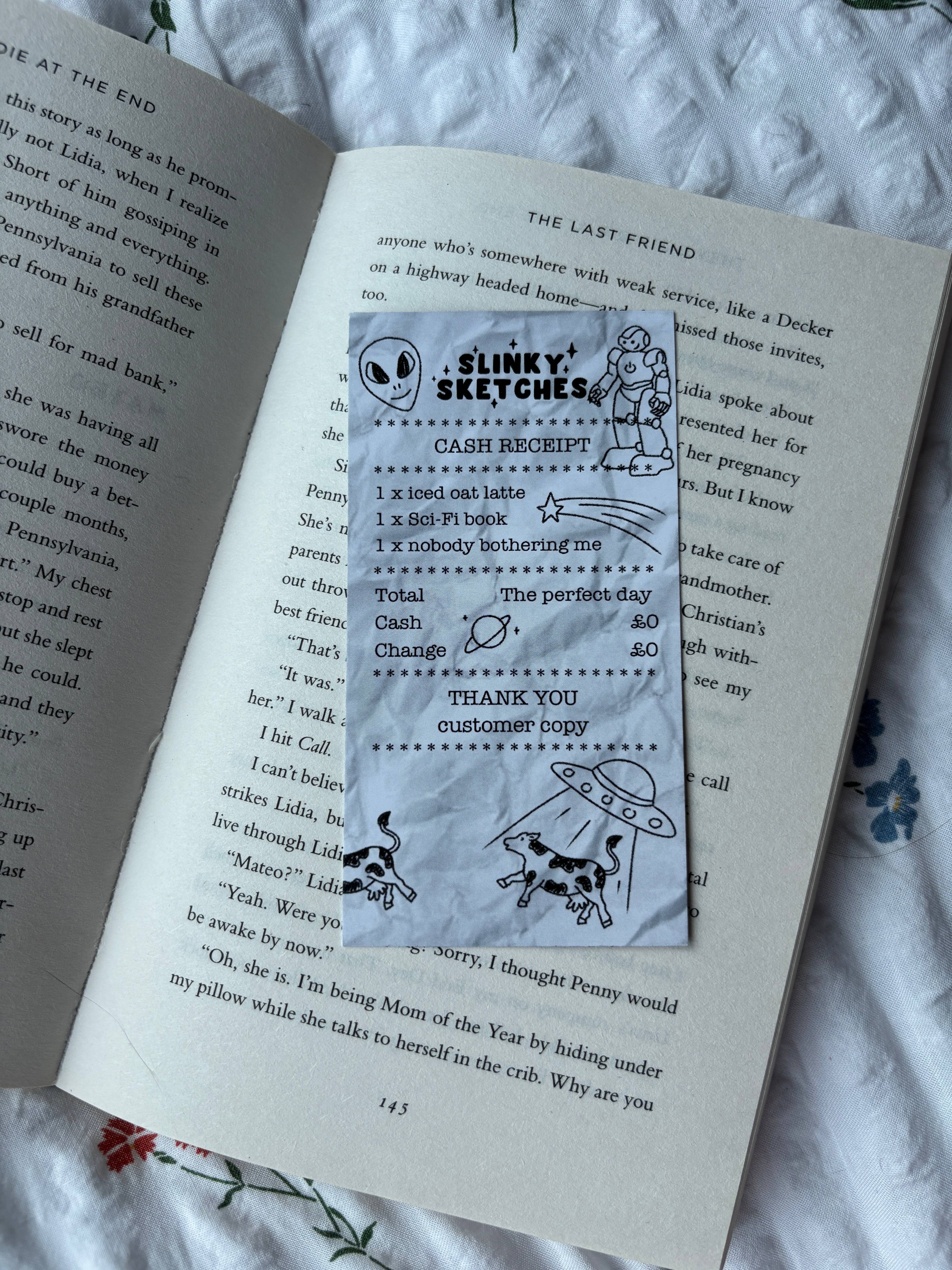 Receipt Genre Bookmark / Junk Bookmark