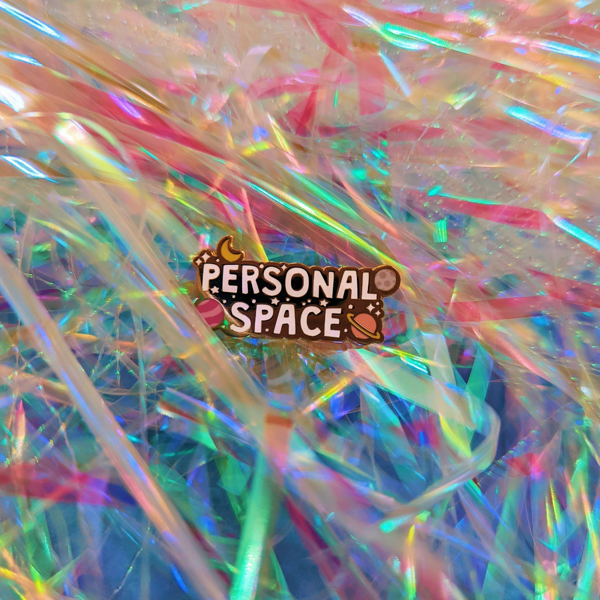 Personal Space Enamel Pin