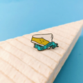 Brie Happy Cheese Enamel Pin