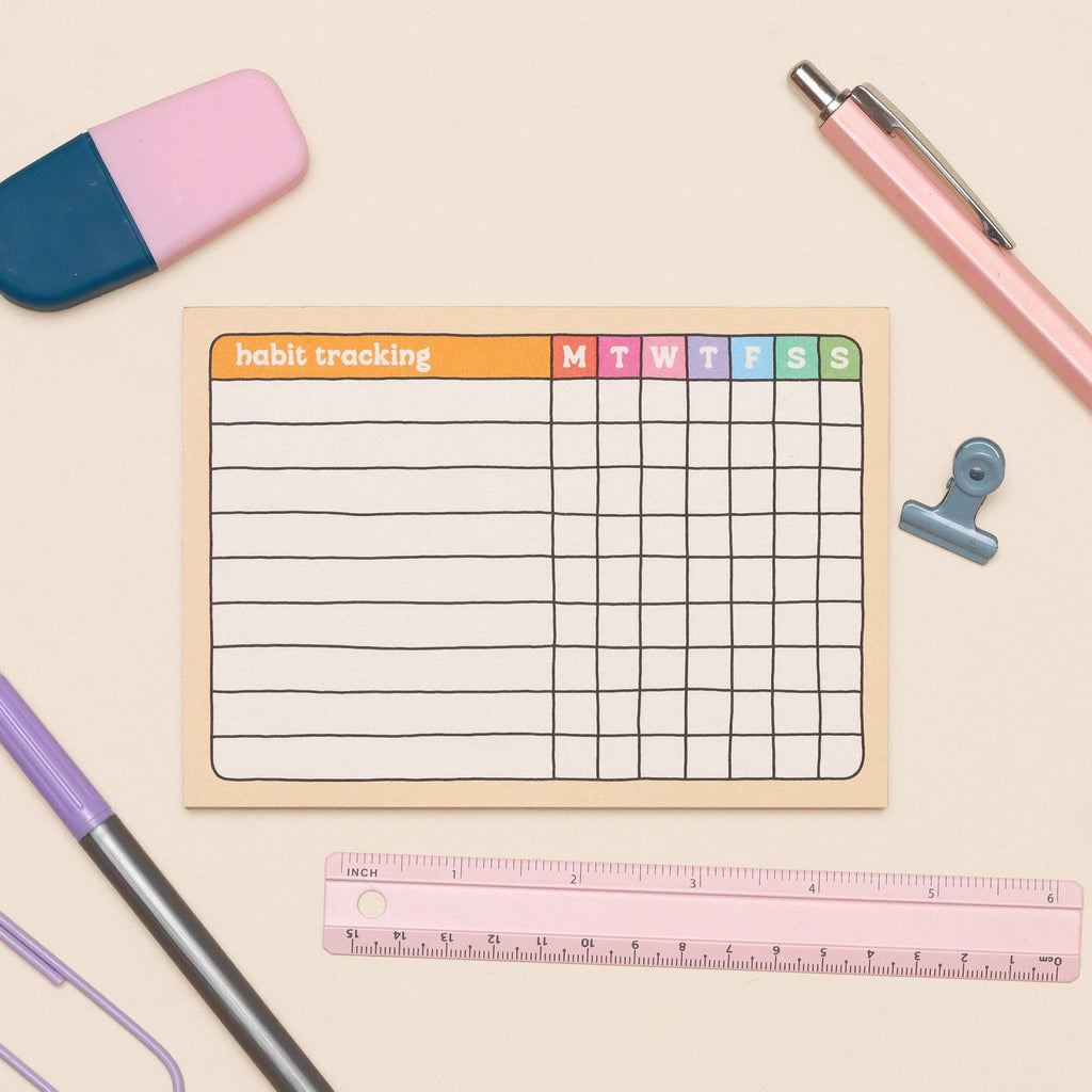 A6 Habit Tracker Notepad
