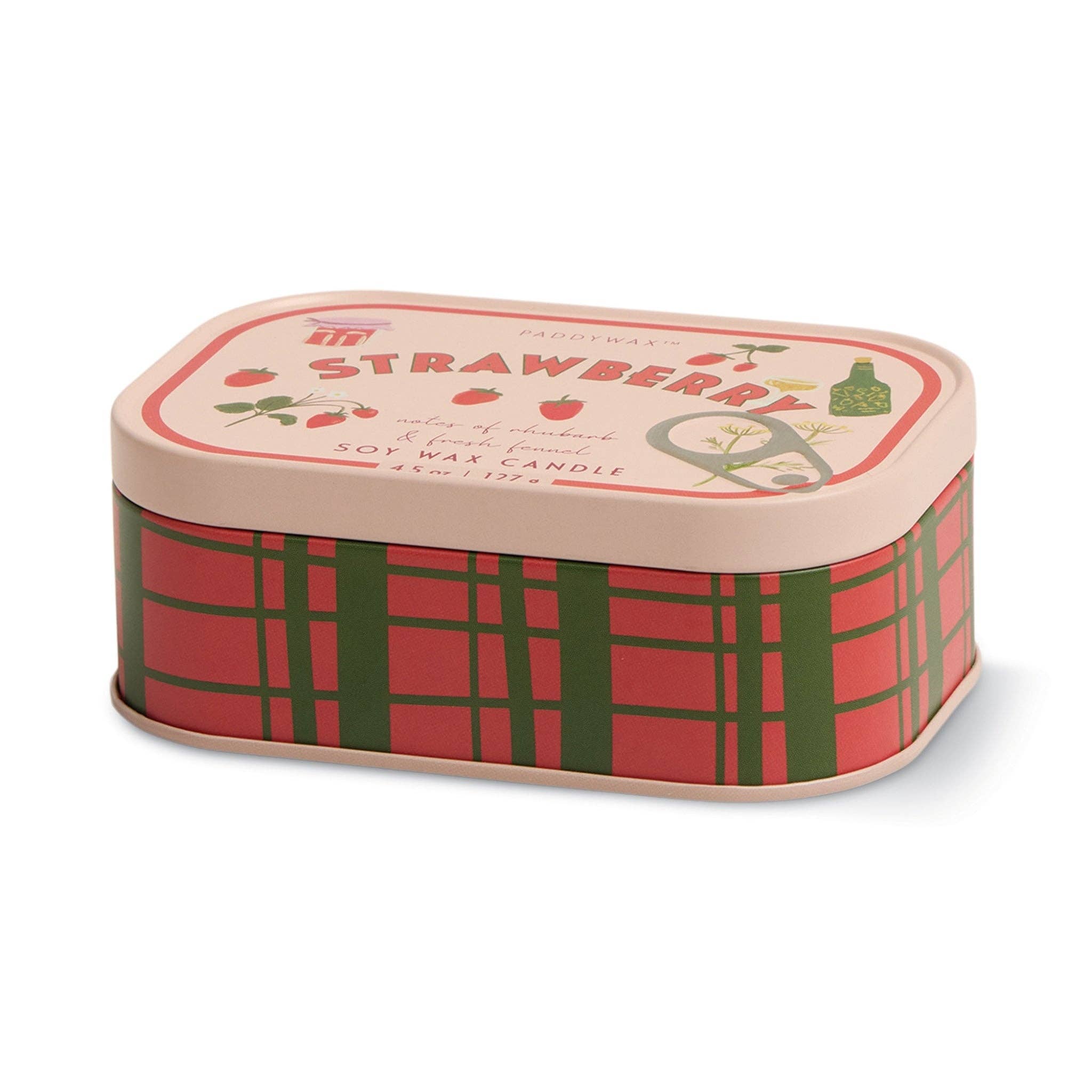 Bistro Strawberry Tin Candle - Strawberry