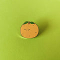 Orange Kawaii Enamel Pin