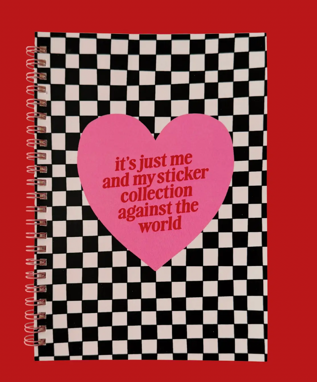 It's Just Me and My Sticker Collection Against the World A5 Sticker Keeper