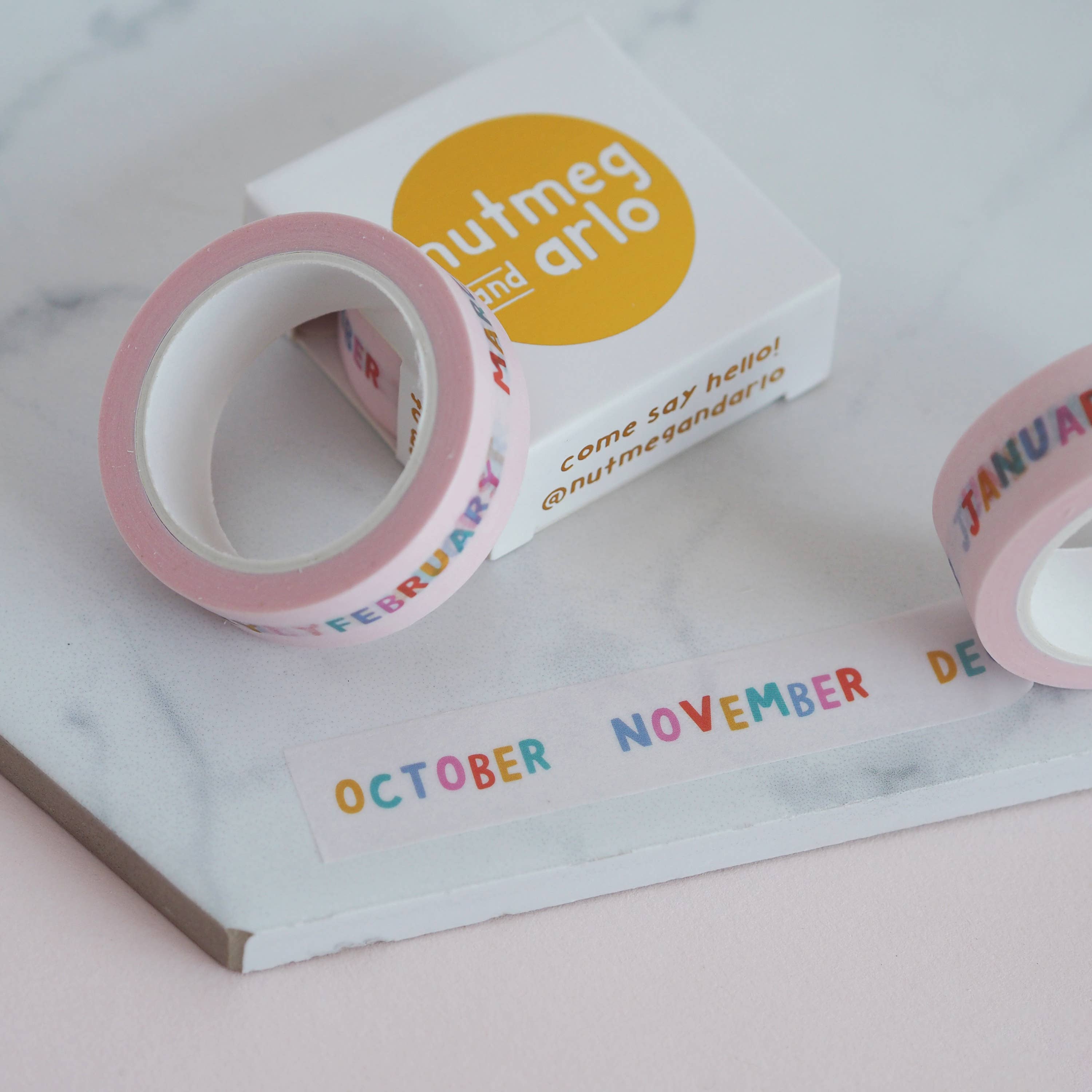 Months of the Year Washi Tape