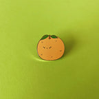 Orange Kawaii Enamel Pin
