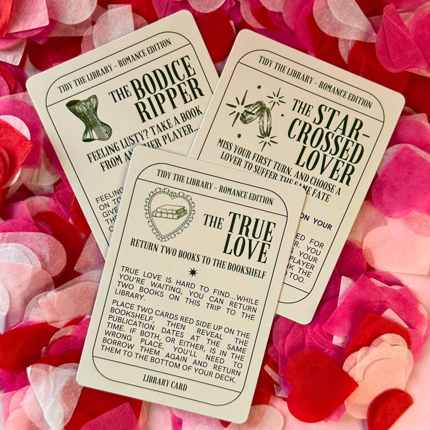 TIDY THE LIBRARY: The Romance Edition - Bookish Card Game