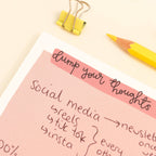 A5 notepad - organise your thoughts