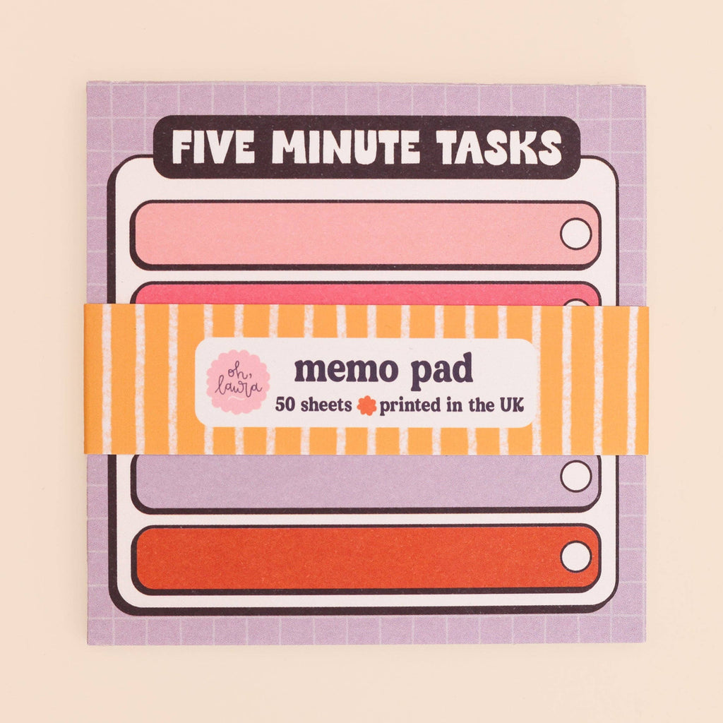 Memo Pad - Five Minute Tasks