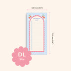 Cute Cherry Shopping List Pad – 50 Pages for Easy Grocery & Task Lists