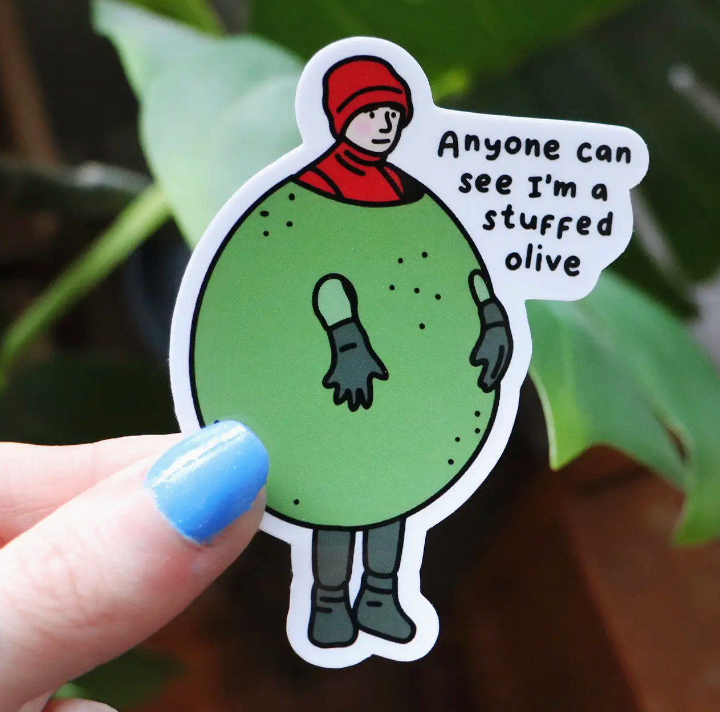 Stuffed Olive Sticker