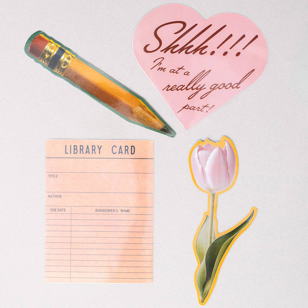 Stick with It! Big Vinyl Stickers, I Love Reading