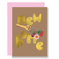 MINI new home greeting card, fun new home card