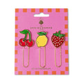Set of 3 Paperclips - Fruit