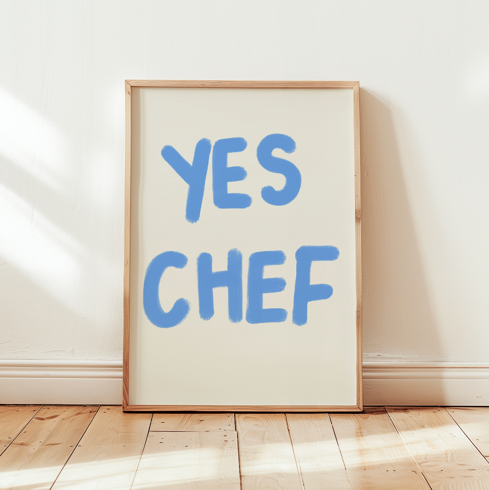 Yes Chef Art Print
