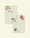 A6 Gingham Sticker Keeper Book