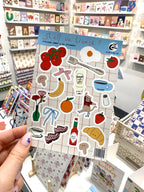 A6 sticker sheet, 20 x mini stickers, Shall we brunch?