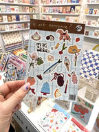 A6 sticker sheet, 20 x mini stickers, is art nonsense?