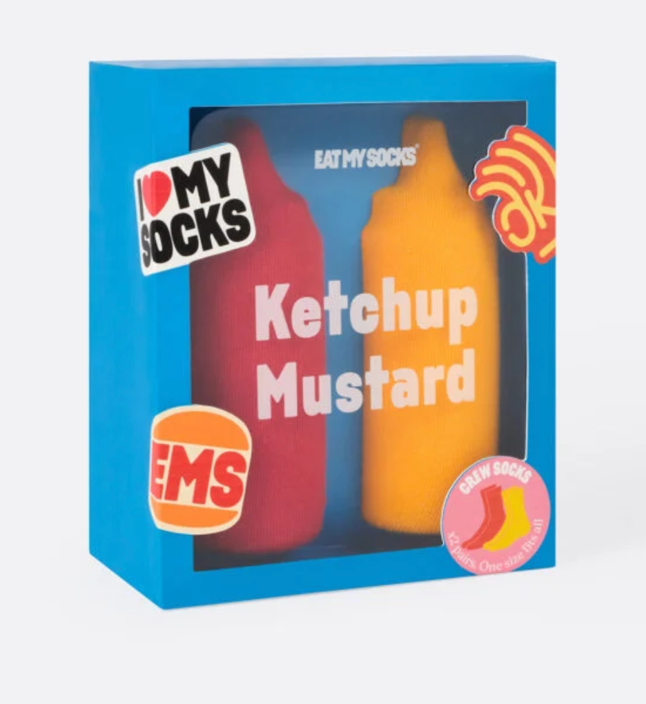 Ketchup and Mustard Socks (2 pairs)