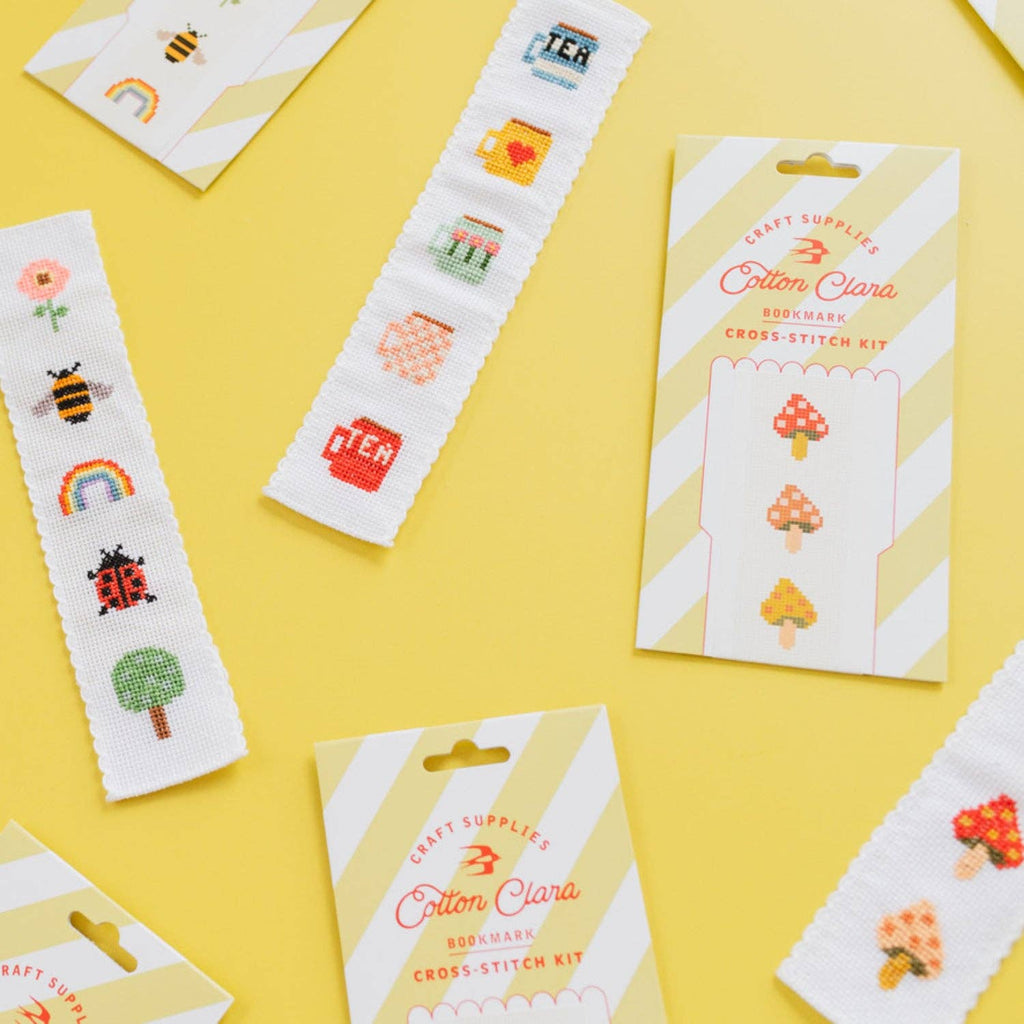 Bookish Bookmark Cross Stitch Kit