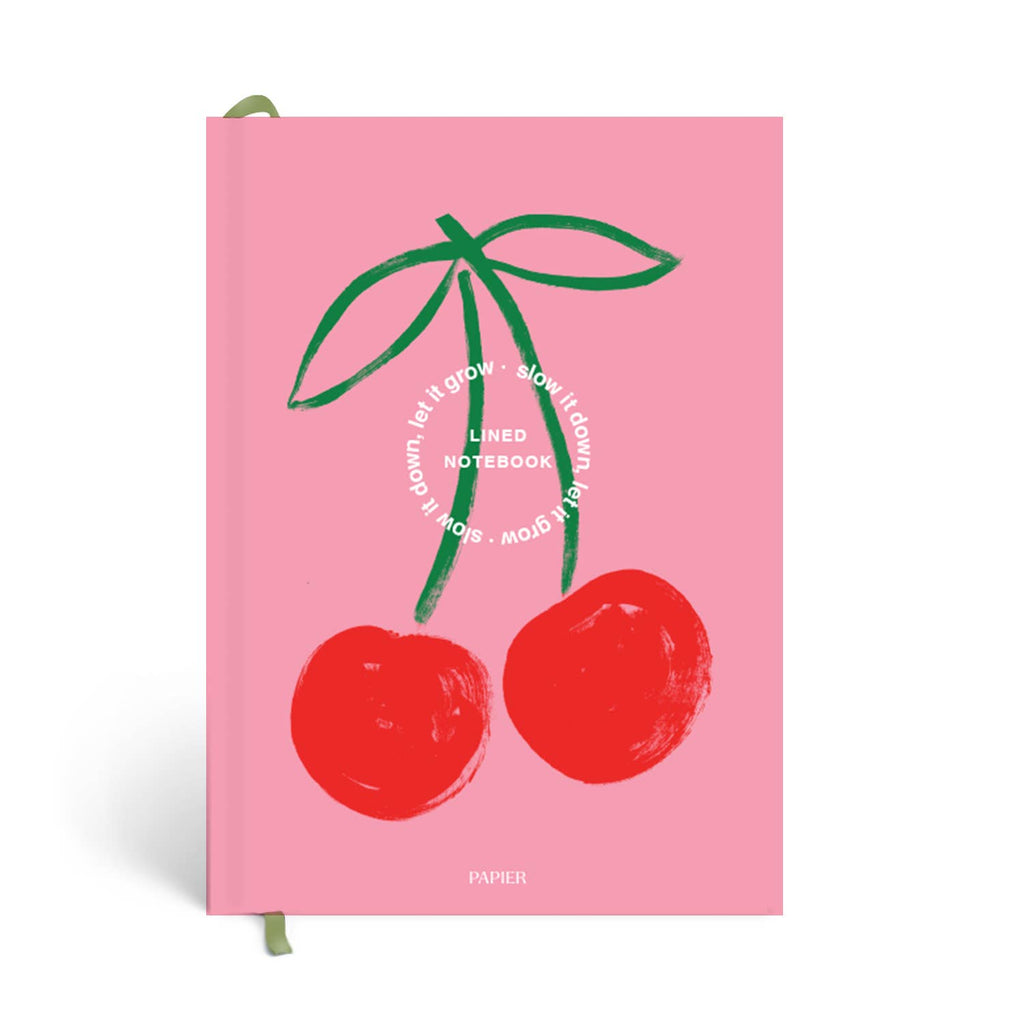 Fresh Cherries Lined Notebook