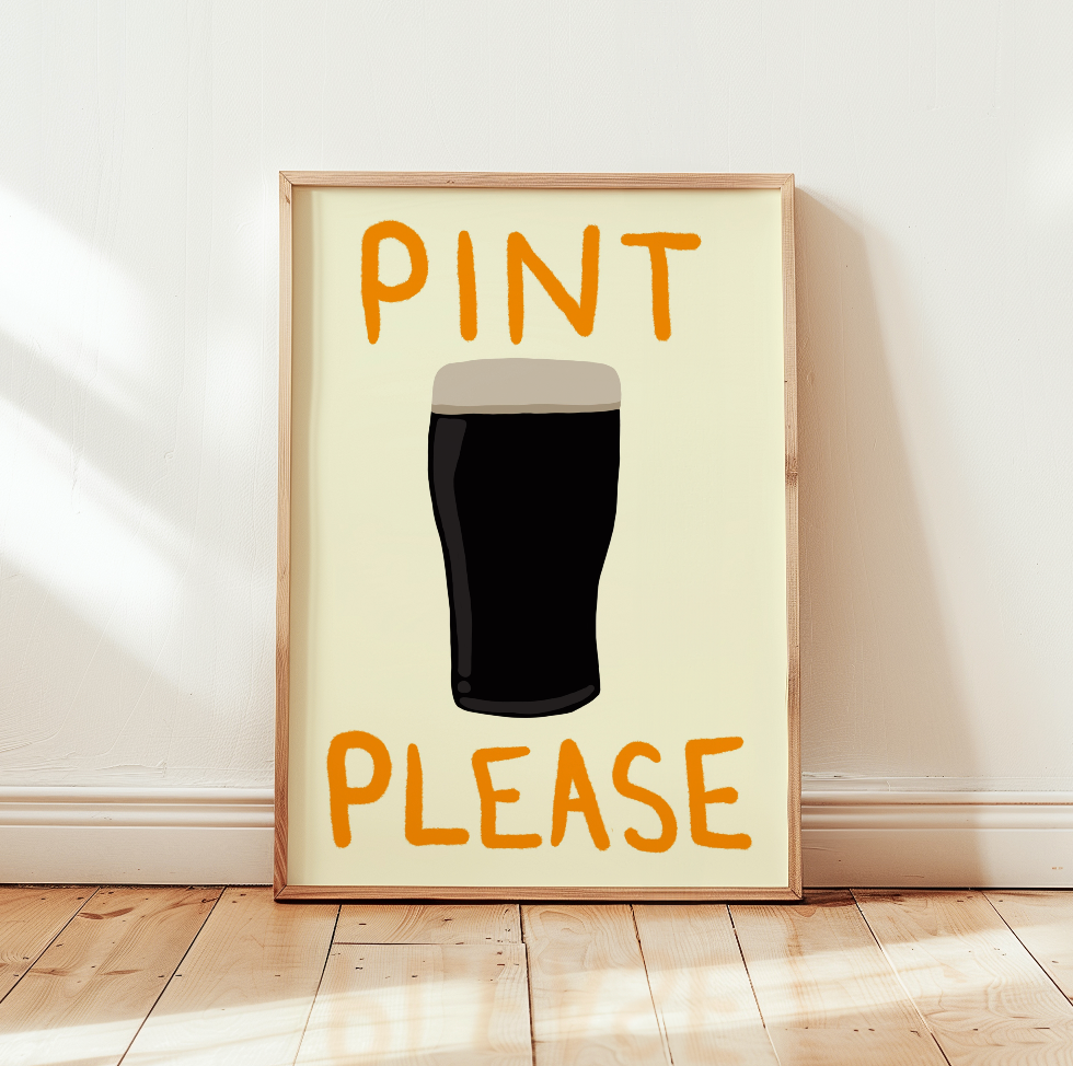 Pint Please Art Print
