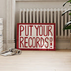 Put Your Records On Retro Art Print (A3)
