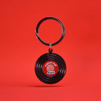 Black Vinyl Record Keyring