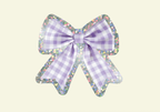 Bow Glitter Vinyl Sticker