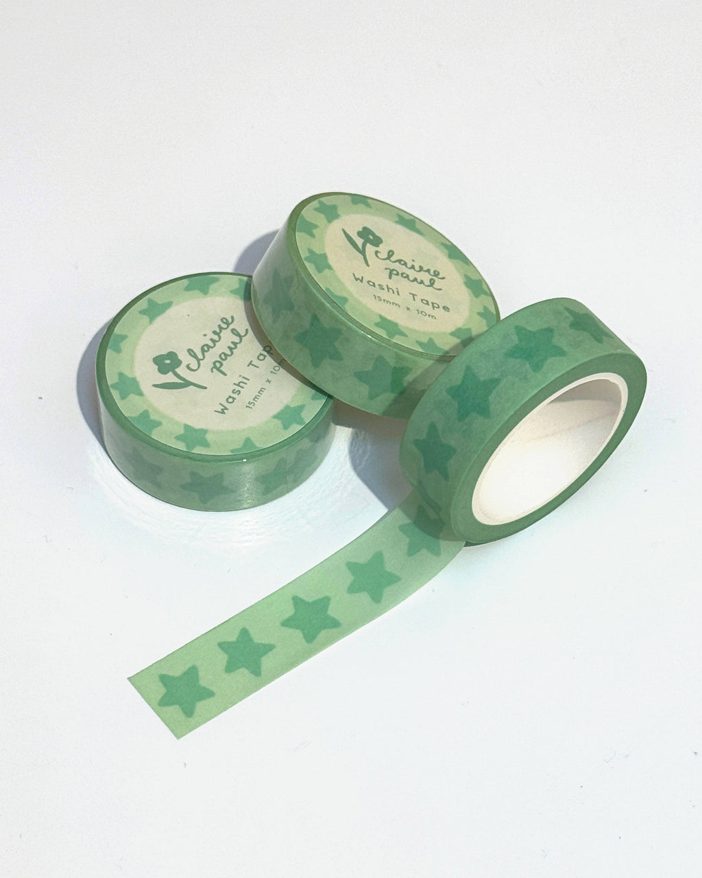 Green Stars Washi Tape