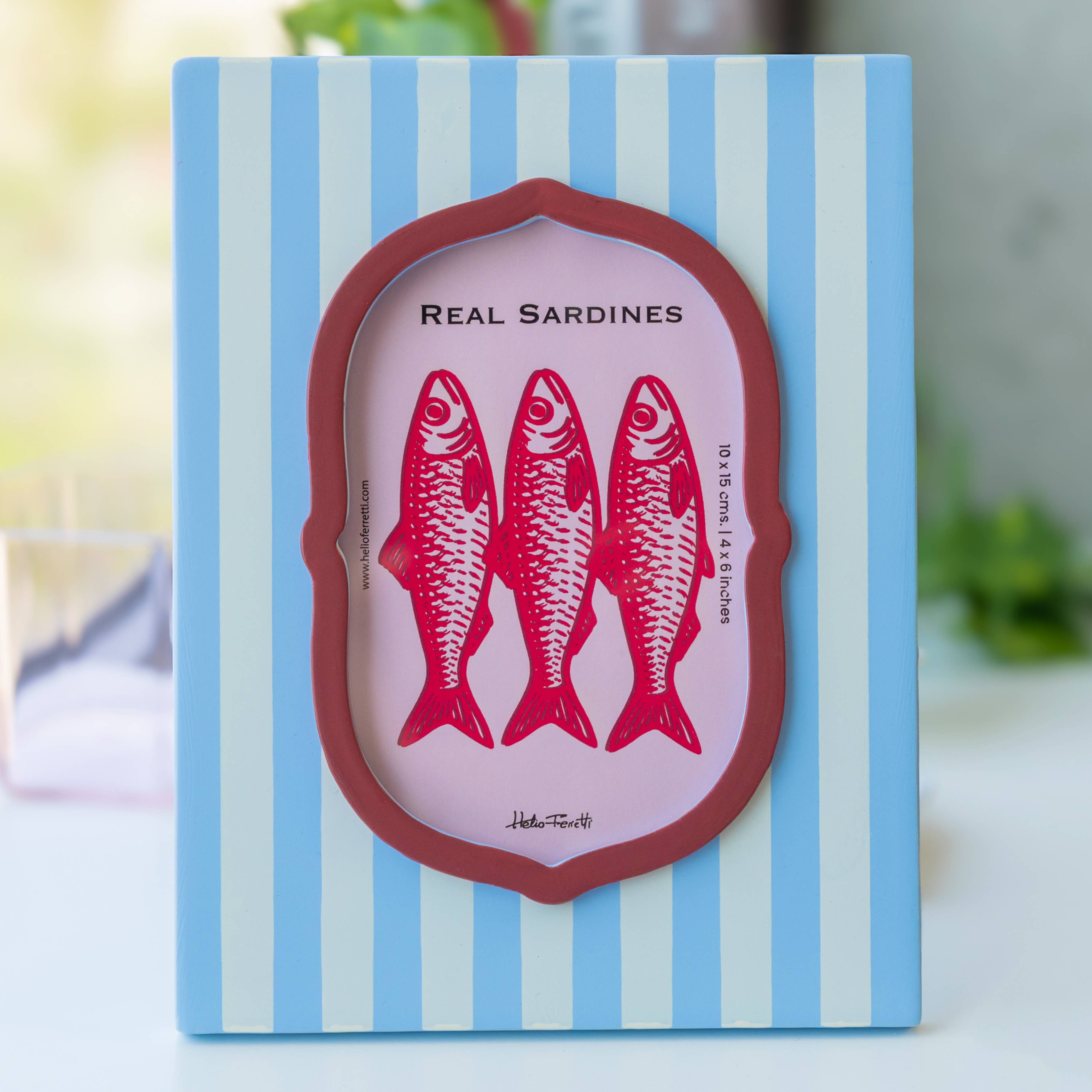 Blue and White Photo Frame