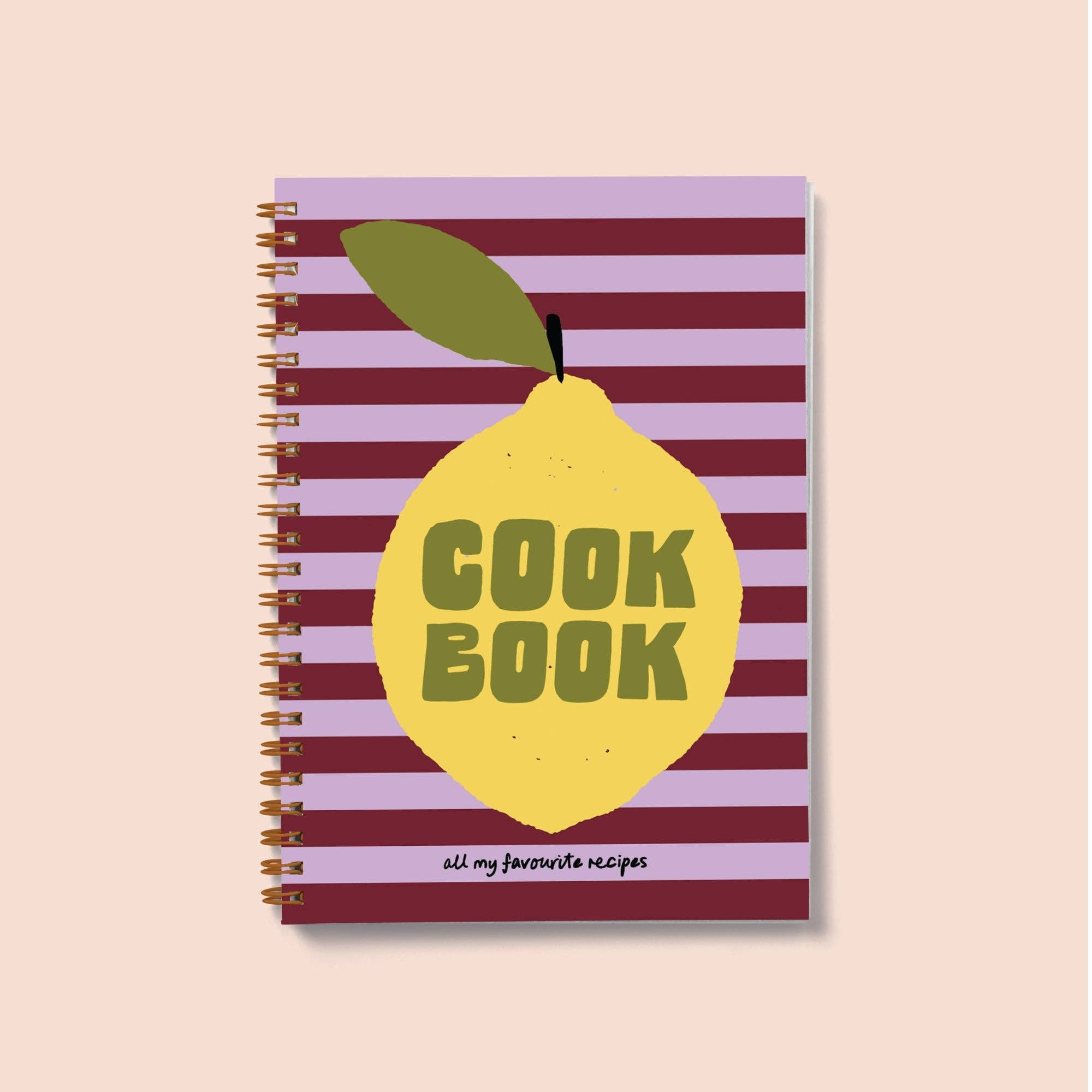 Recipe Book Journal A5 | Hardback | Lemon Zest