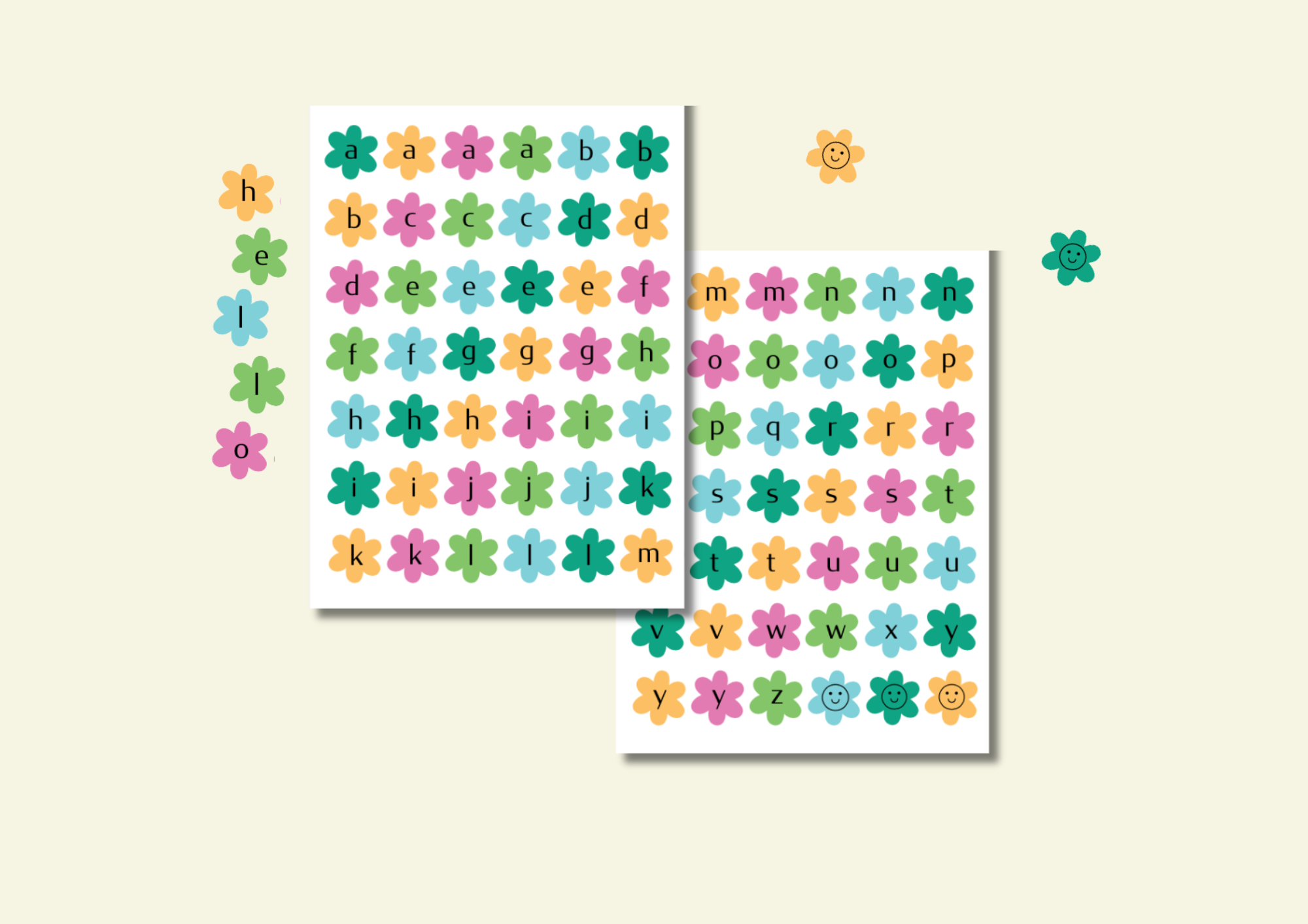 Alphabet Washi Sticker Sheet