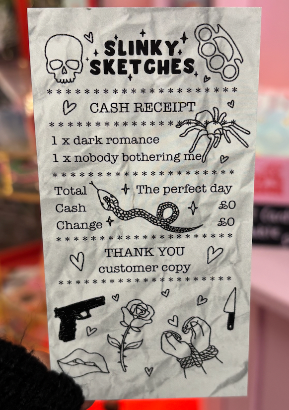 Receipt Genre Bookmark / Junk Bookmark