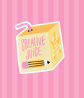 Creative Juice Box Matte Vinyl Sticker