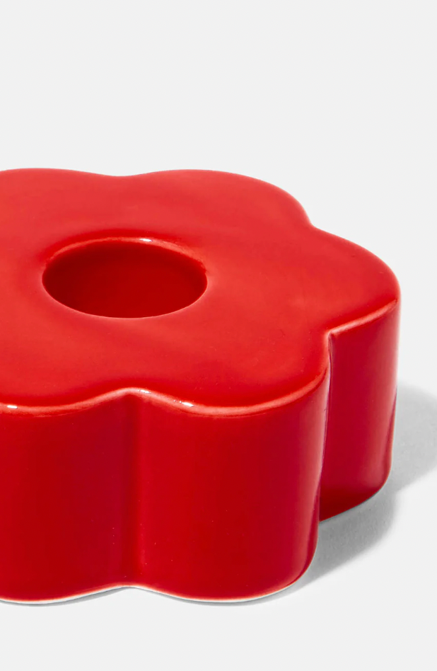Daisy Candle Holder (Red)