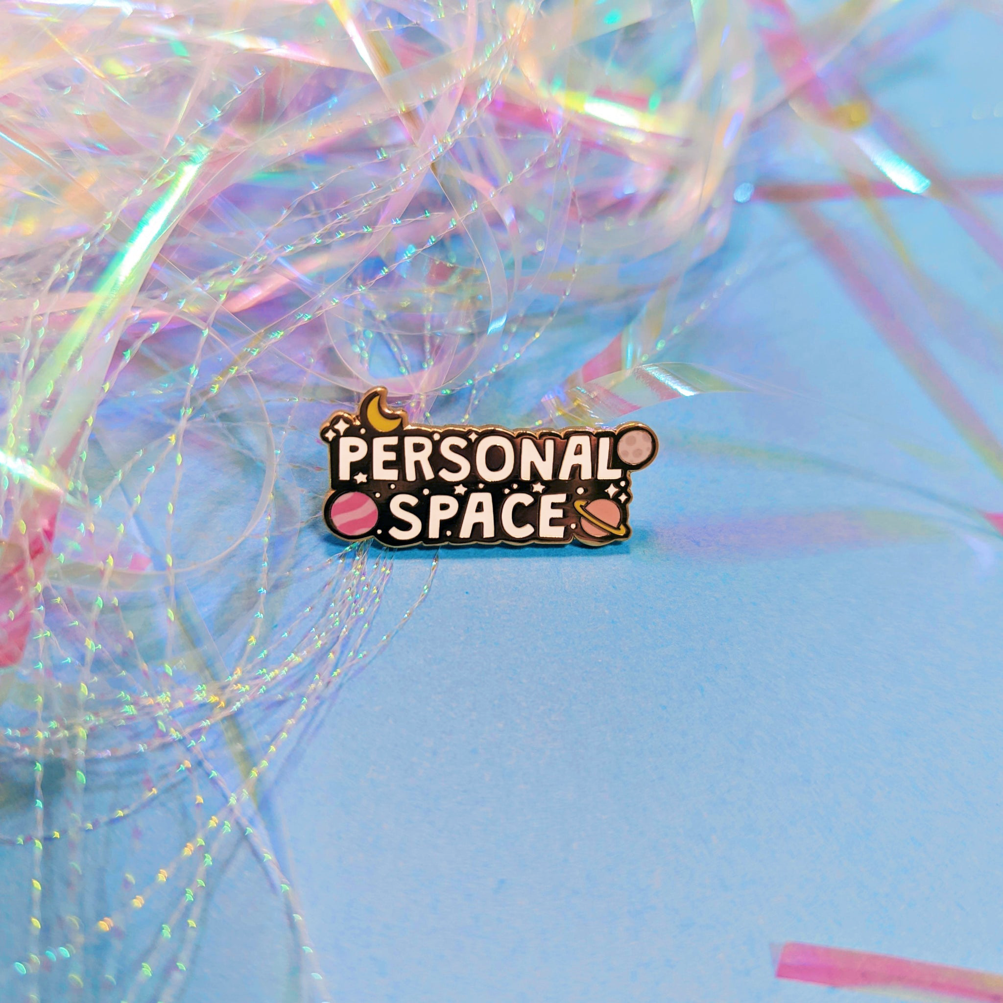 Personal Space Enamel Pin