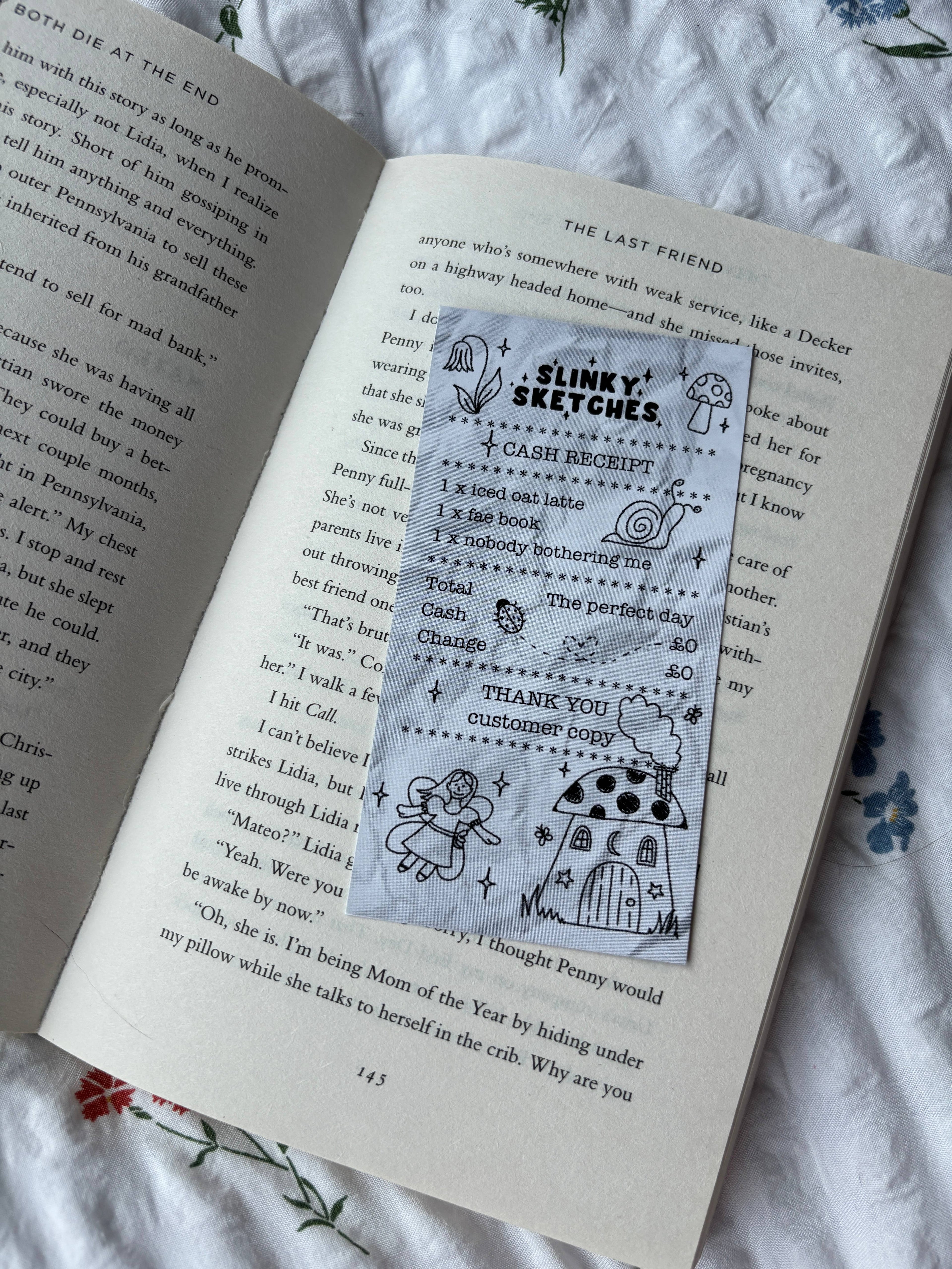 Receipt Genre Bookmark / Junk Bookmark