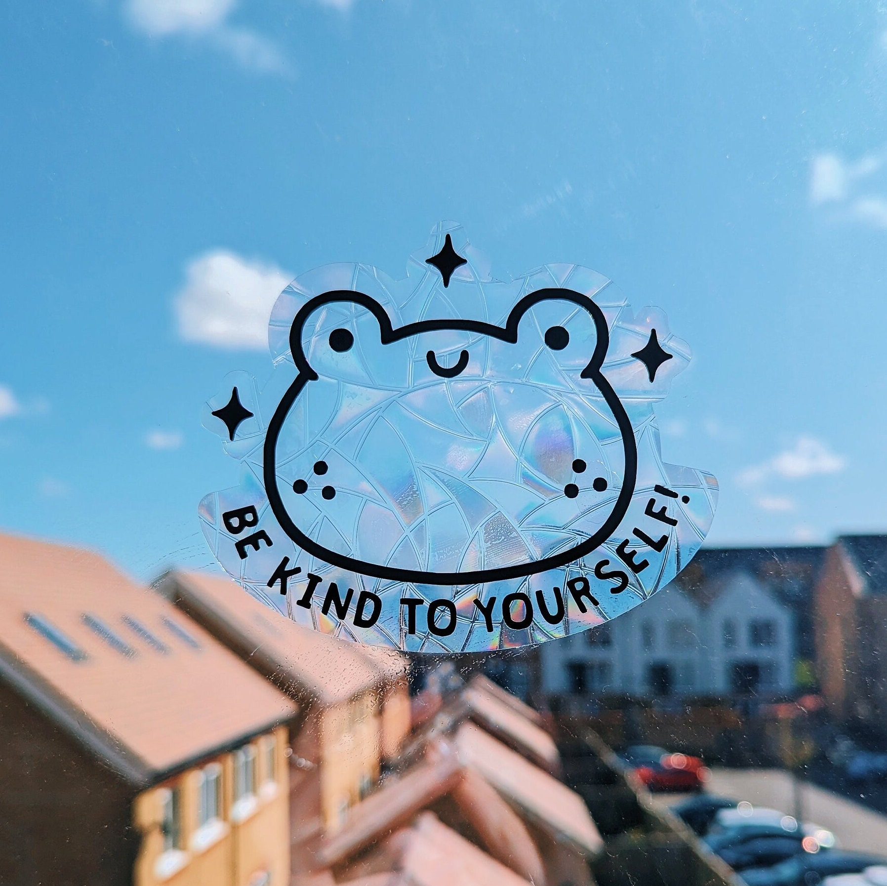 Be Kind To Yourself! Frog Suncatcher