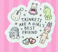 Trinkets Are A Girl's Best Friend Vinyl Sticker