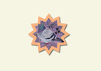 Disco Pigeon Glitter Vinyl Sticker
