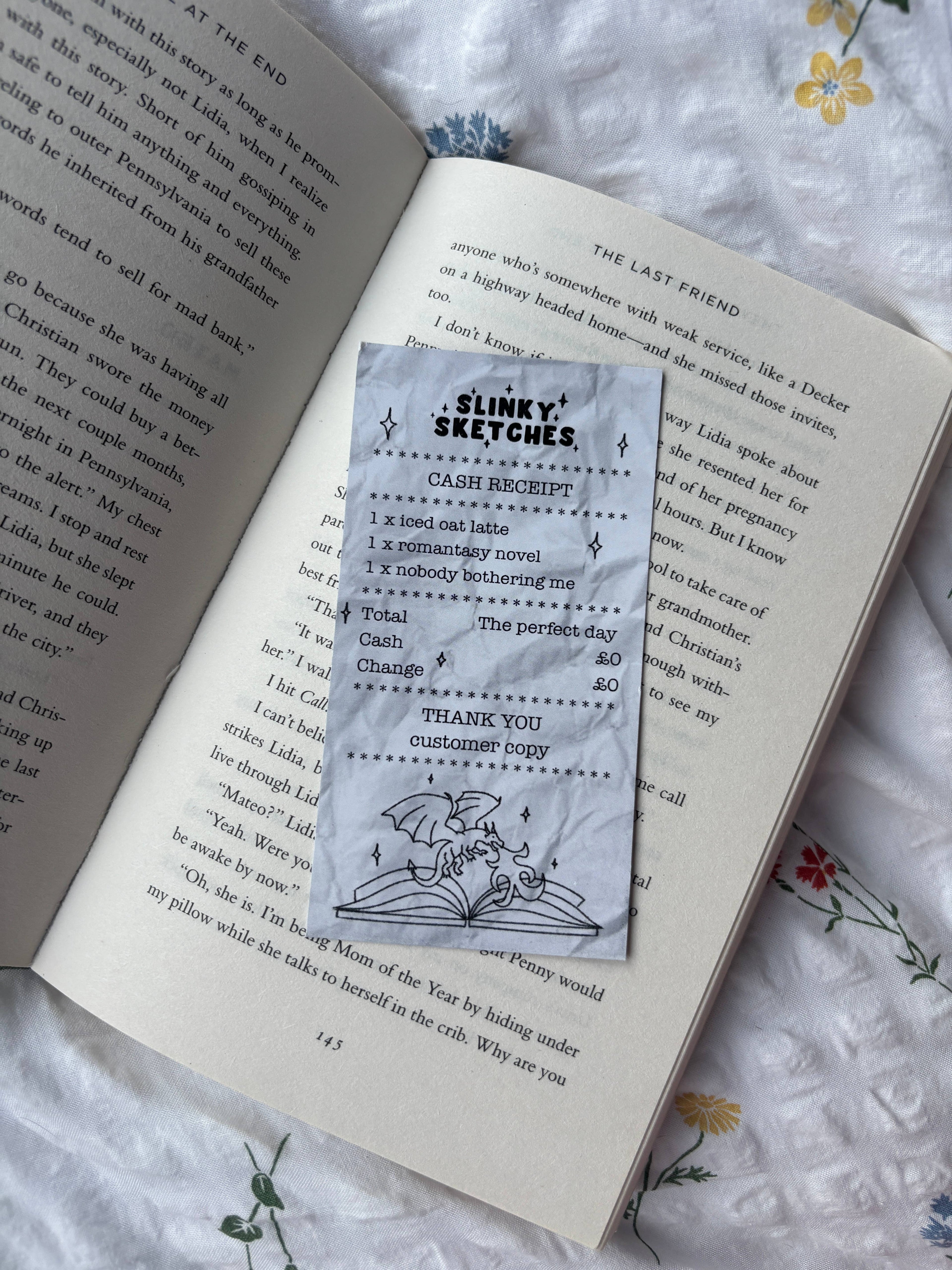 Receipt Genre Bookmark / Junk Bookmark