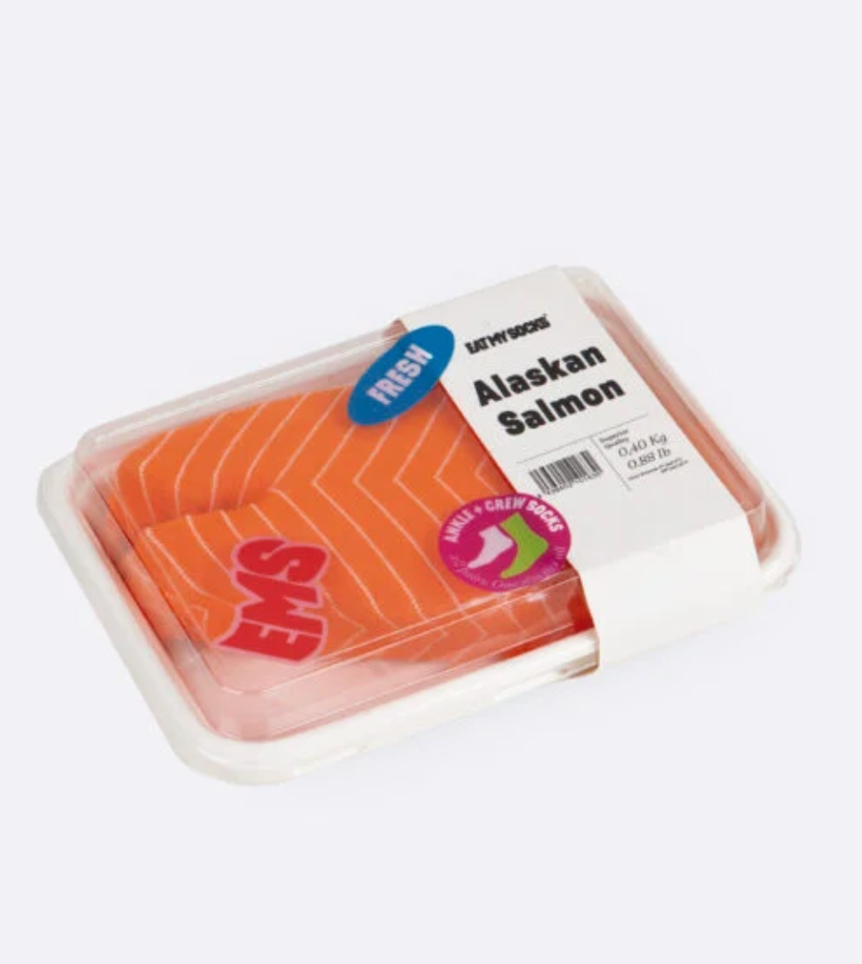 Salmon Socks (2 pairs)
