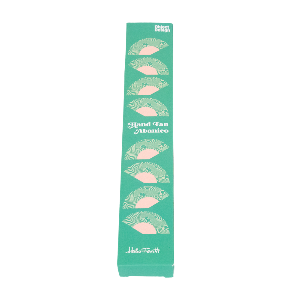 Sea Mint Green Blue Hand Fan