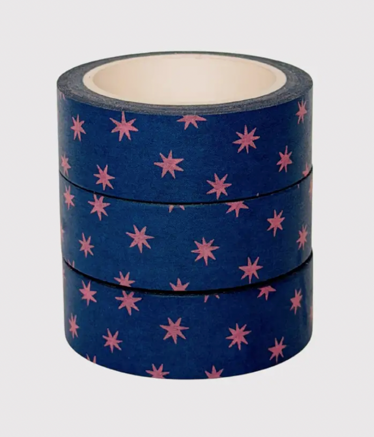 Blue and Pink Stars Washi Tape