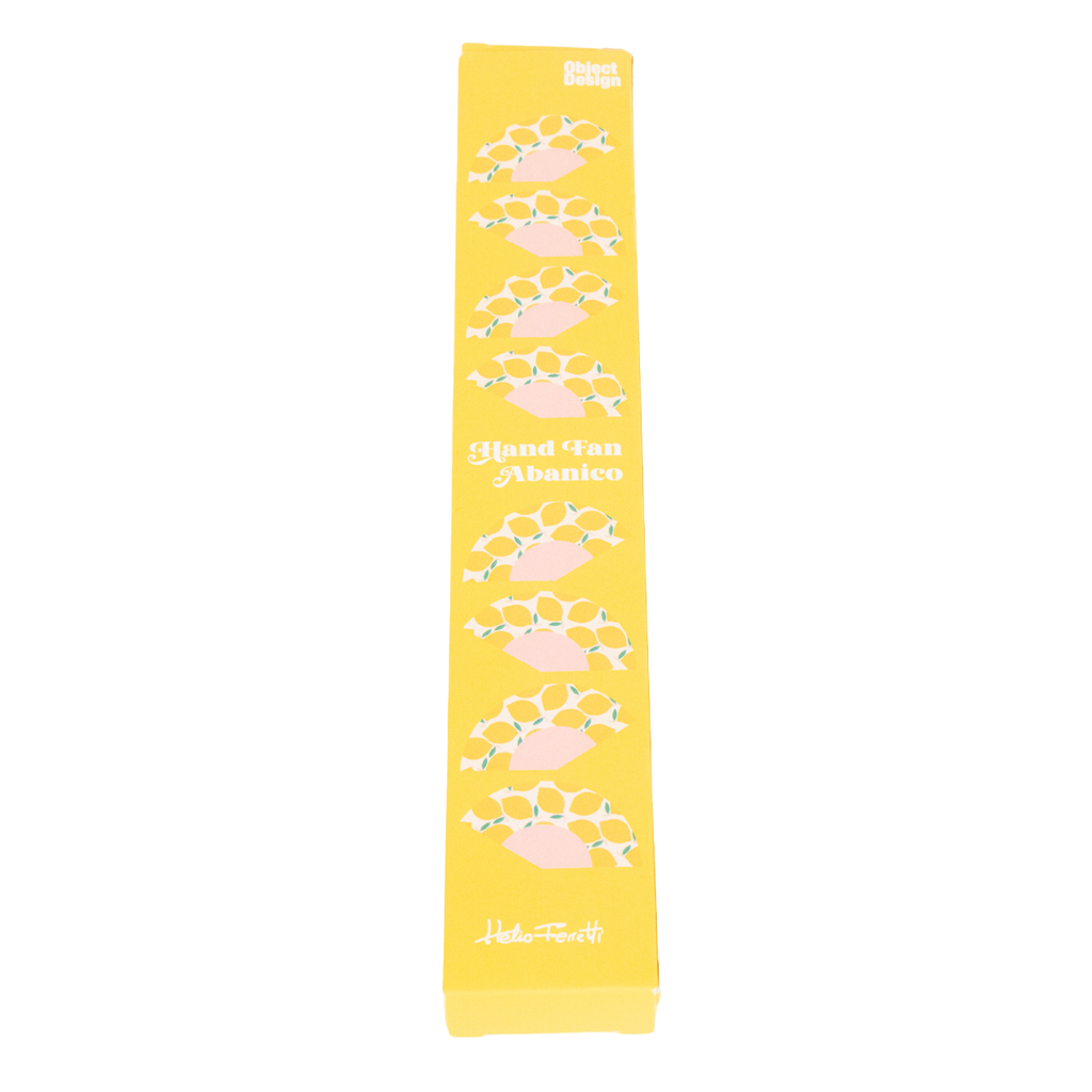 Citrus Yellow Hand Fan